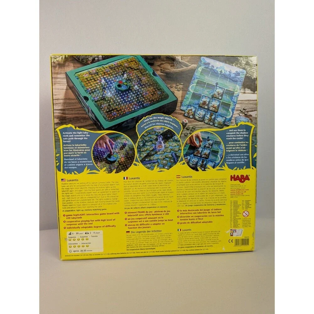 LUXANTIS Board Game - Complete Haba German English Interactive LED Labyrinth